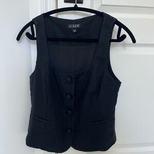 J.Crew Scoopneck Linen Vest